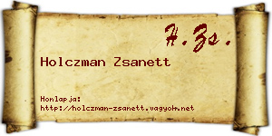 Holczman Zsanett névjegykártya